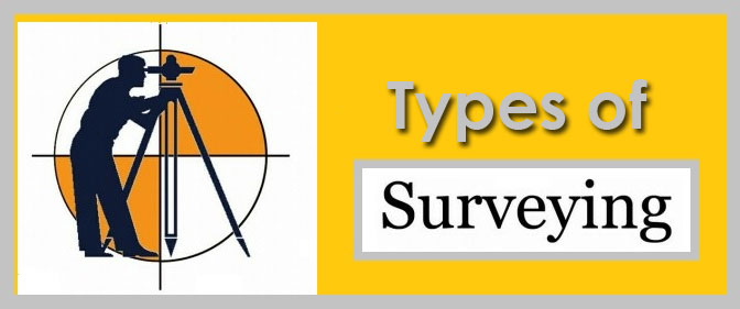 TYPES OF SURVEYING CIVIL ENGINEERING